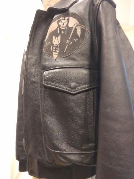 LA ROCKA! Flight jacket (LOVE HATE) - neon-leather LA ROCKA! Flight jacket (LOVE HATE) - neon-leather