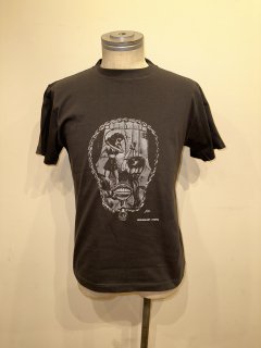 SKULL 'DAMASHIE' Tシャツ art by NAOYA(black)