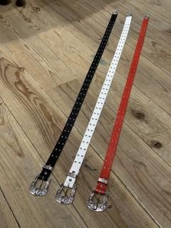 Western buckle studs belt