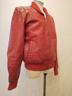 70's Rib Sports Leather Jacket 