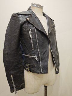 80's Sheepskin Double Riders Leather Jacket LIGHTNING Type