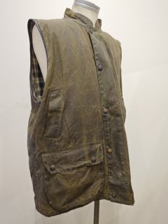 80~90's Barbour Oiled vest 