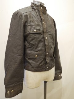 70's Motorcycle Leather Jacket 
