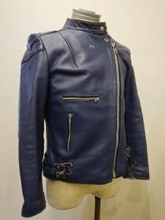 7080's MADE IN ENGLAND Ladies Double Leather Jacket MONZA Type 