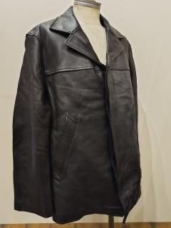 50's~60's French leather coat 