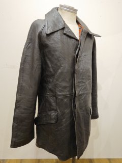 French VTN Fire Fighter Leather Coat 