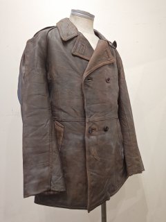 50's French Military Motorcycle Coat