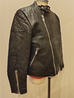 70~80's MADE IN ENGLAND Double Leather Jacket MONZA Type 