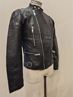 70's MADE IN ENGLAND Double Leather Jacket MONZA Type 