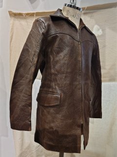 60's ADASTRA LEATHER CLOTHING Leather Coat 