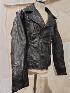 80's Policeman Leather Jacket 