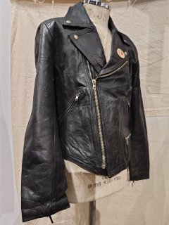 80's Fringe Double Riders Leather Jacket 