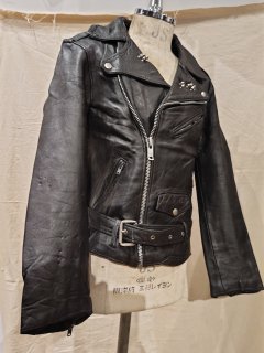 80's Double Riders Leather Jacket Studs Custom