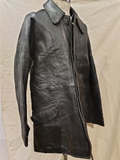 80's French VTN leather coat 