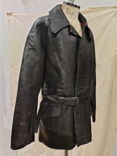 French VTN Fire Fighter Leather Coat 