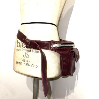 holster type waist pouch (burgandy)