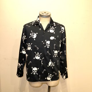 <img class='new_mark_img1' src='https://img.shop-pro.jp/img/new/icons59.gif' style='border:none;display:inline;margin:0px;padding:0px;width:auto;' />NEON SKULL open-collar long sleeves shirt 
