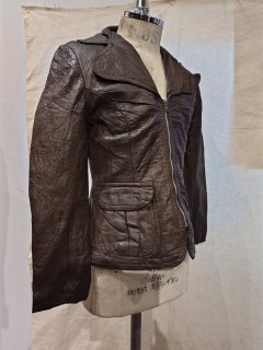 70's Ladies Single Leather Jacket 