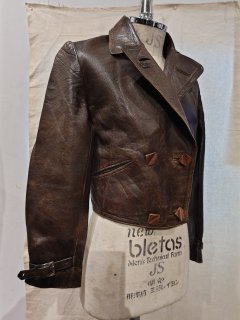 Ladies 4 buttons Leather Jacket 