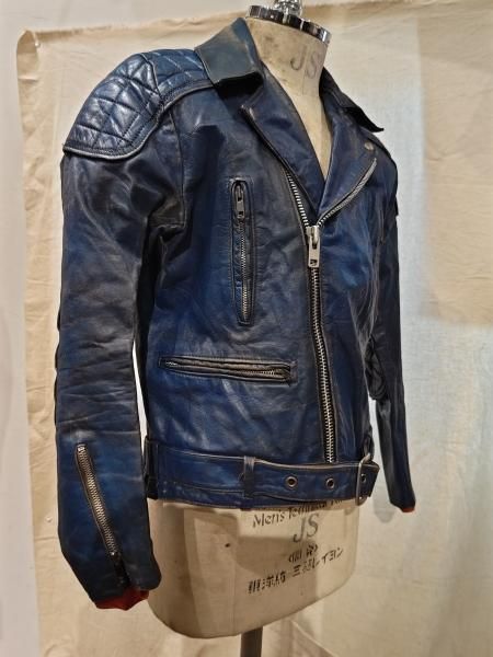 70's TT LEATHERS Double Riders Jacket - neon-leather 70's TT LEATHERS Double Riders Jacket - neon-leather