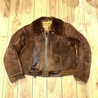 40's LUFTWAFFE MOUTON KANALJACKET(BROWN)