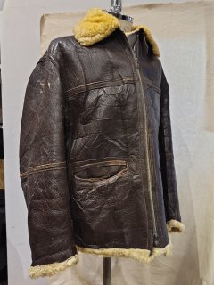 French Mouton Leather Jacket 