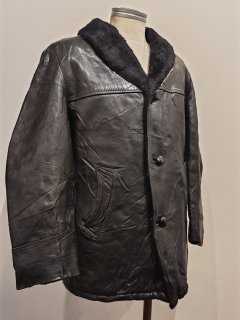 70's MADE IN CANADA Leather Car Coat Jacket