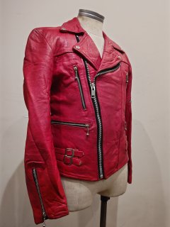 70's Double Riders Leather Jacket LIGHTNING Type