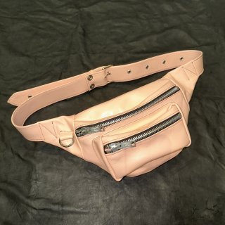 Leather waist pouch TYPE3ALBERT ZIPPINK