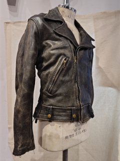 50's WELL LEATHER Policeman Leather Jacket 