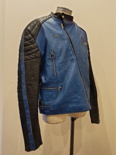 70's DAYTONA 2tone Leather riders jacket MONZA Type