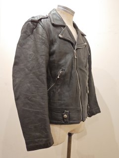 80's Side race up Riders Leather Jacket
