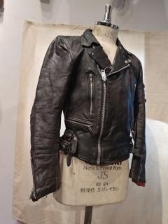 80's Campri double riders jacket MANX 