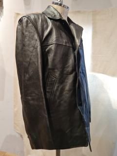 50~60's French MIC leather coat