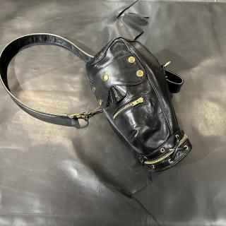 Leather Mask Bag new(Albert ZIPP Gold) 