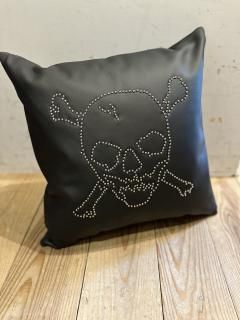 NEON Leather Cushion (SKULL)