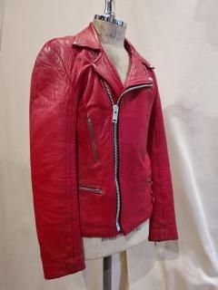 80's MADE IN ENGLAND Sheep Leather Double Riders Jacket