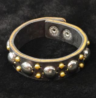 Studs Leather Wristband