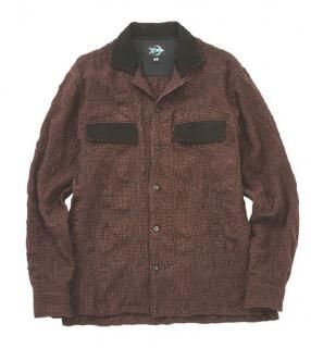 Looper Wool Check shirt (Red/Black)