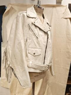 80's EXCELLED Ladies Fringe Double Riders Jacket