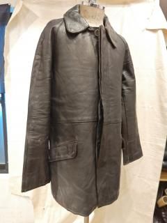 French VTN Fire Fighter Leather Coat 