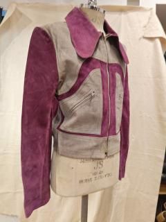 70's Ladies Suede Single Leather Jacket
