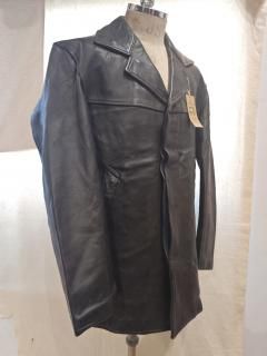 60's French leather coat 03