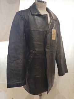 60's French leather coat 07