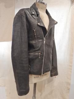 80's Sheepskin Double Riders Jacket LIGHTNING Type 