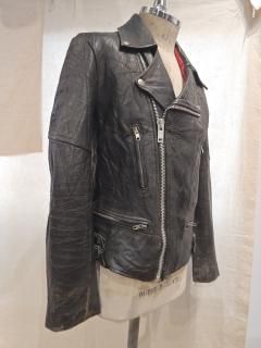 80's Sheepskin Double Riders Jacket LIGHTNING Type 