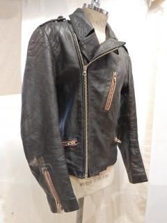German Padded Double Leather Jacket 