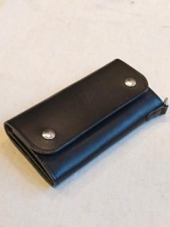 NEON Leather Garment Tracker Wallet (Black) 