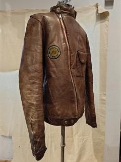 60's MADE IN Denmark Mouton Double Riders Leather Jacket
