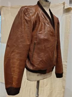 ENZIAN Rib Leather Jacket